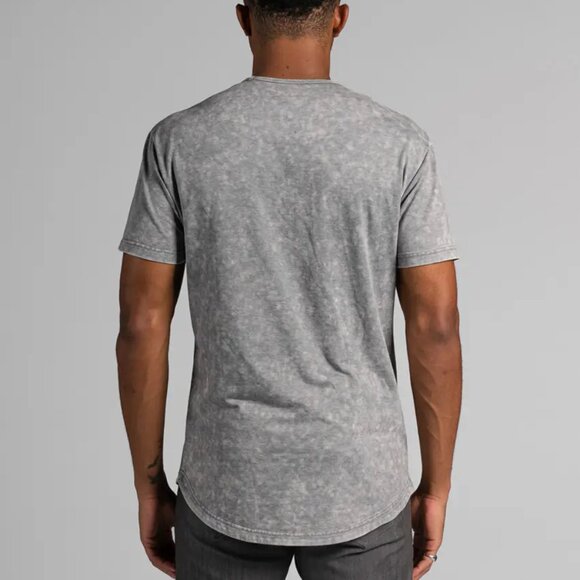 BYLT Premium Basics - Acid Wash Drop-Cut Tee Charcoal Medium - Picture 3 of 7